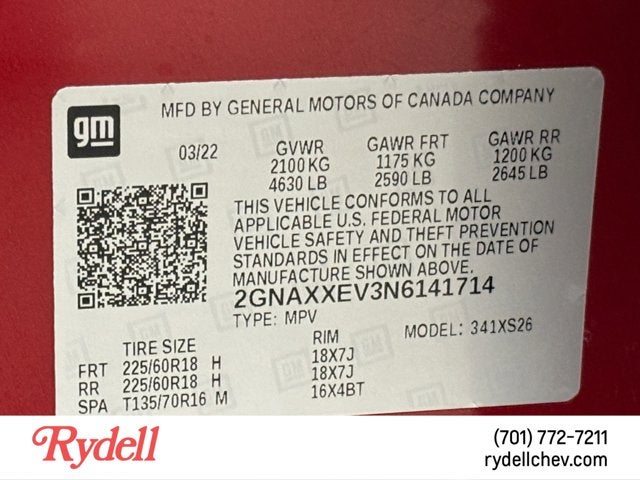 2022 Chevrolet Equinox Premier