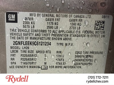 2012 Chevrolet Equinox LT w/1LT