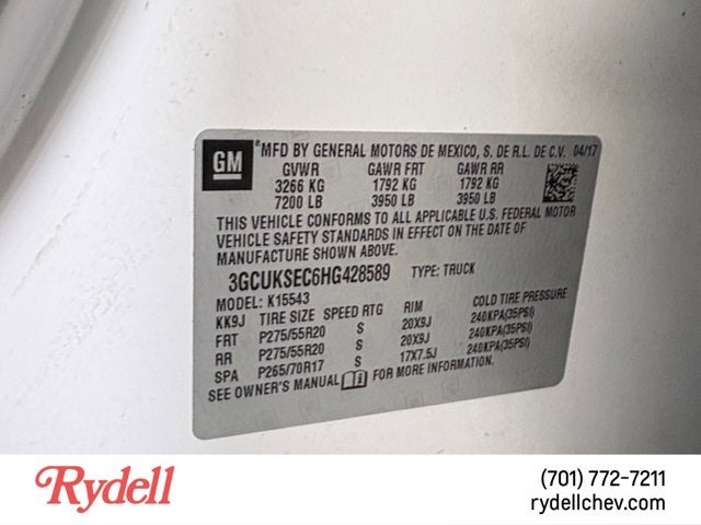 2017 Chevrolet Silverado 1500 LTZ