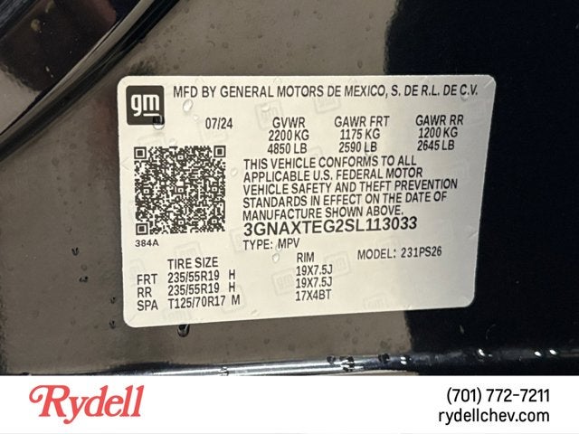 2025 Chevrolet Equinox AWD RS