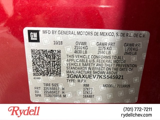 2019 Chevrolet Equinox LT