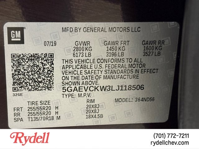 2020 Buick Enclave Avenir