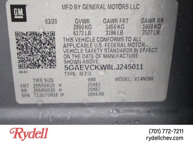 2020 Buick Enclave Avenir