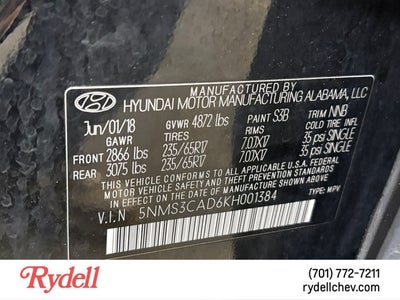 2019 Hyundai Santa Fe SEL