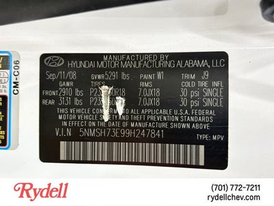 2009 Hyundai Santa Fe SE