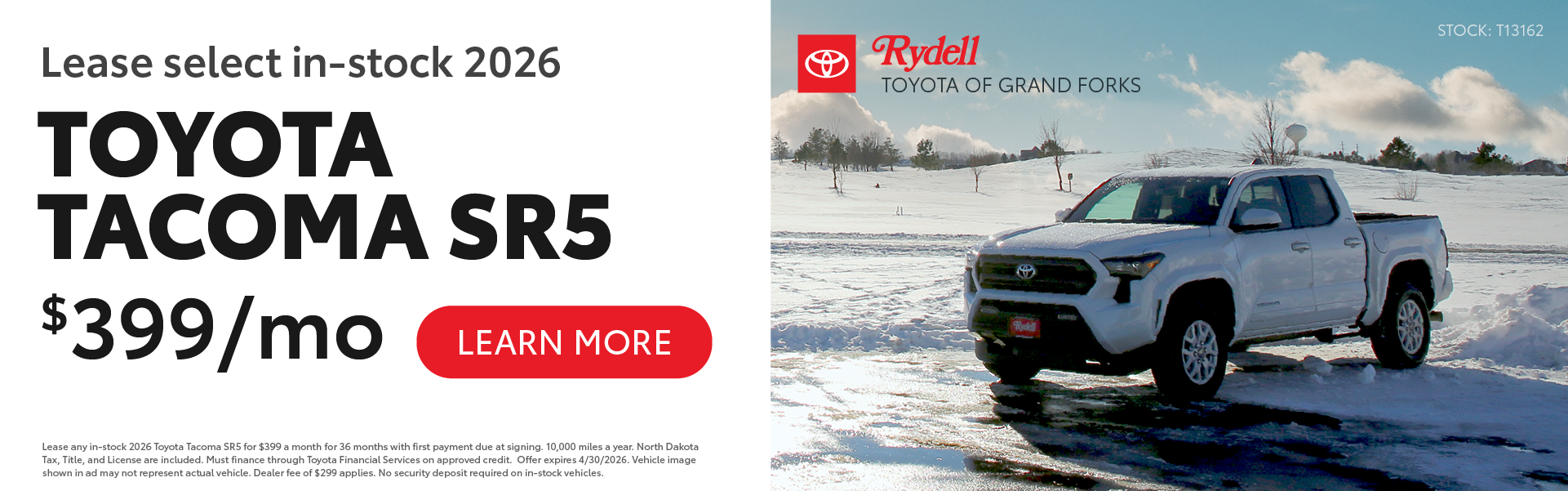 Tacoma Lease April 26