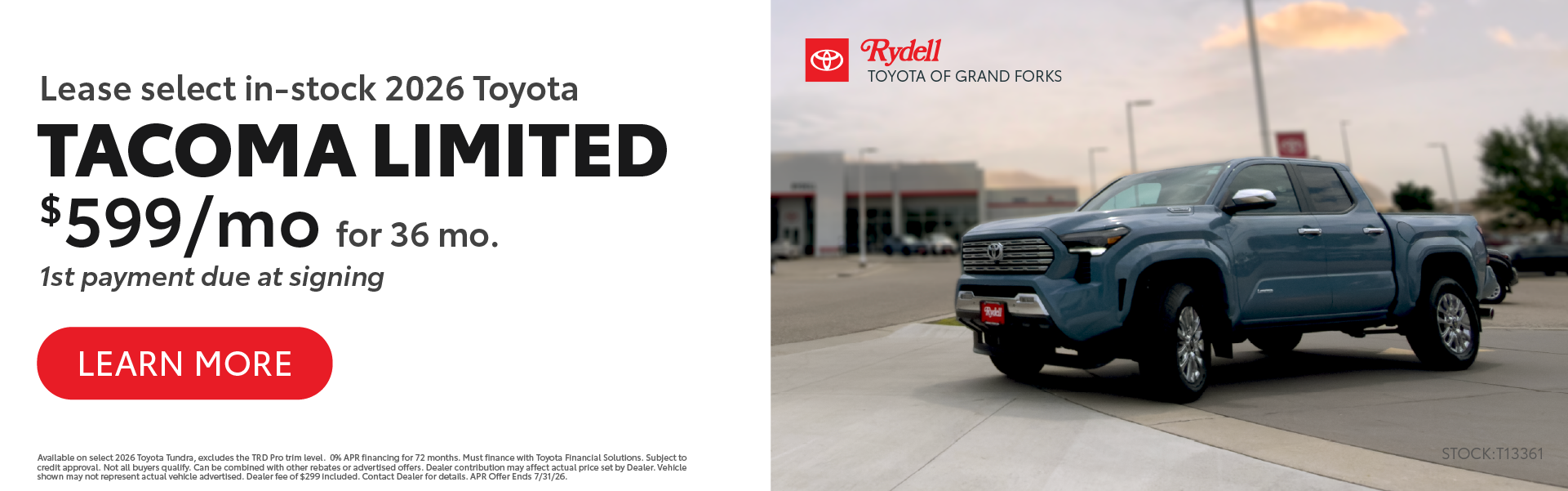 Tacoma Limited Lease